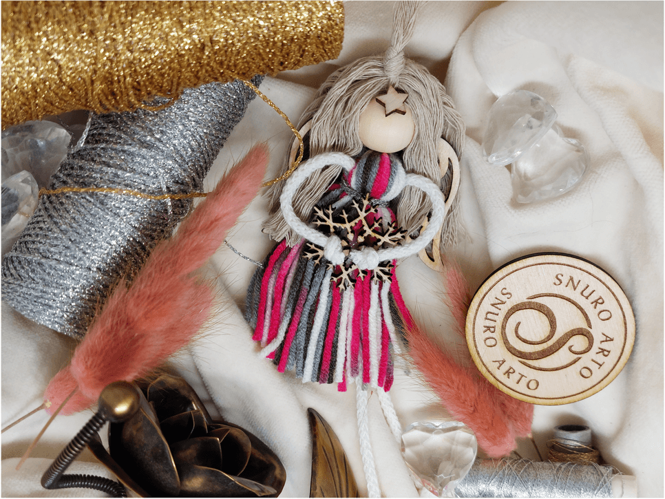 Růžovo-šedý melír