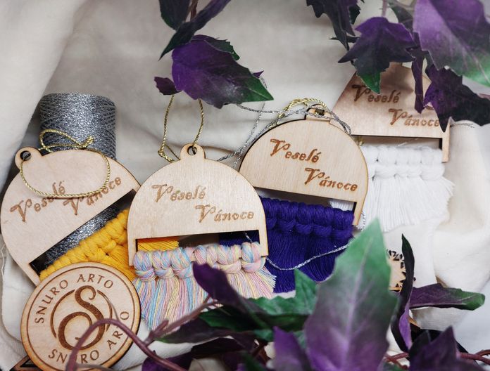 Makramé vánoční kulička - jednoduchá